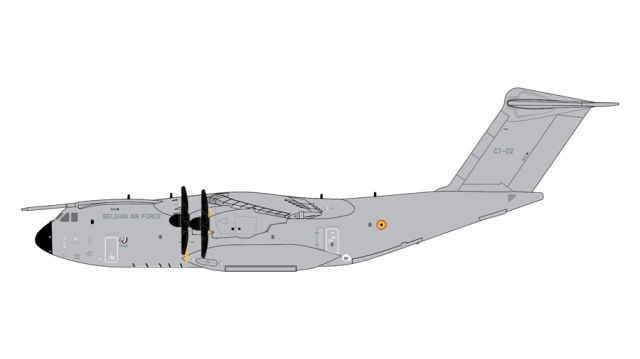 [予約]Gemini Macs 1/400 (ダイキャスト製) A400M ベルギー空軍 CT-02