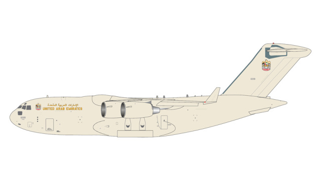 Gemini Macs 1/400 (ダイキャスト製) C-17A アラブ首長国連邦空軍 1228