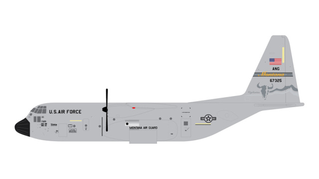 [予約]Gemini Macs 1/400 (ダイキャスト製) C-130H アメリカ空軍 モンタナ空軍州兵 96-7325