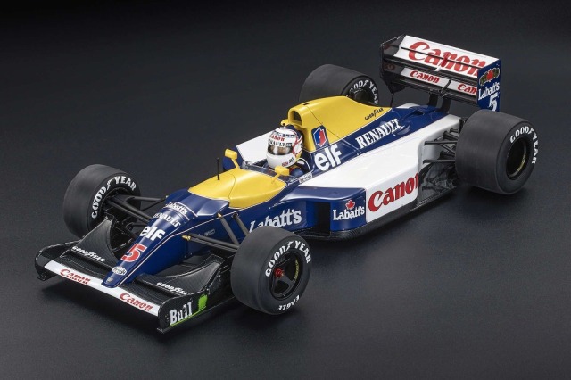 [予約]TOPMARQUES  1/43 (レジン製) ウィリアムズ FW14/B 1992 イギリスGPウィナー No.5 N.マンセル ドライバー付  ※再受注