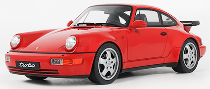 [予約]GTスピリット 1/18 (レジン製) ポルシェ 911(964) ターボ 3.3 1991 (レッド)