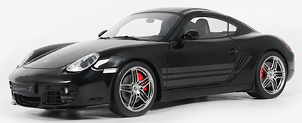 [予約]GTスピリット 1/18 (レジン製) ポルシェ ケイマン S ポルシェデザインエディション1 2008 (ブラック)