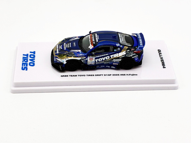 GULLIVER64 (ガリバー64) 1/64 (ダイキャスト製) GR86 Team Toyo Tires