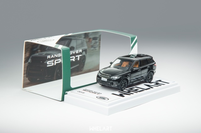 [予約]WHELART(ウィールアート) 1/64 (ダイキャスト製) Range Rover Sport 2018 ブラック