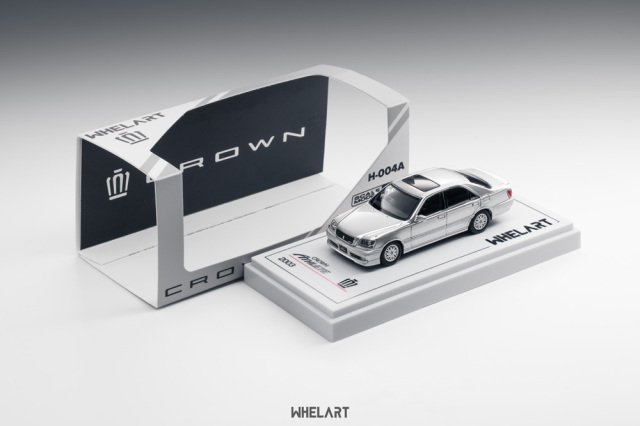 [予約]WHELART(ウィールアート) 1/64 (ダイキャスト製) Toyota Crown Athlete 2003 シルバー