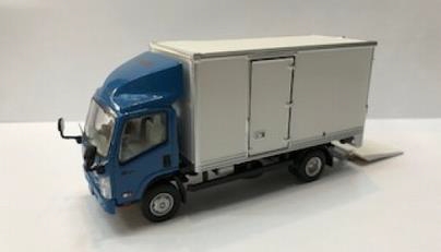 REALSOC 1/64 いすゞ NQR75 トラック パワーゲート装備車 ブルー/ホワイト