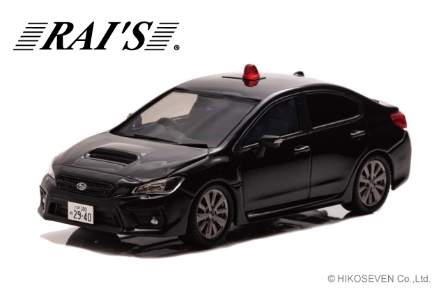 RAI'S (レイズ) 1/43 スバル WRX S4 2.0GT Eye Sight (VAG) 2018 青森県警察交通部交通機動隊車両 (覆面 黒) ※限定700台