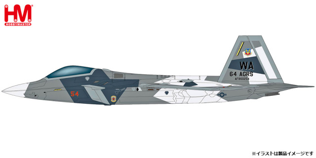 [予約]HOBBY MASTER 1/72 (ダイキャスト製)  F-22 “Splinter Camouflage” USAF (fictitious scheme)