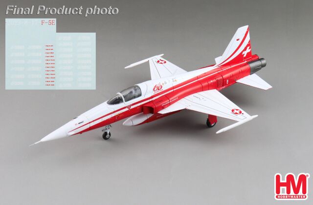 HOBBY MASTER 1/72 (ダイキャスト製) F-5E タイガーII "パトルイユ・スイス 創設60周年記念"