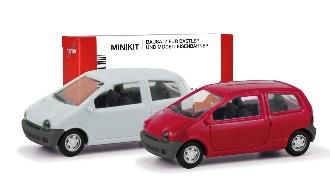 herpa Cars&Trucks 1/87 ミニキット ルノー トゥインゴ レッド/クリーム(2台セット)