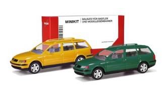 herpa Cars&Trucks 1/87 ミニキット フォルクスワーゲン パサート ヴァリアント B5 (2台セット)