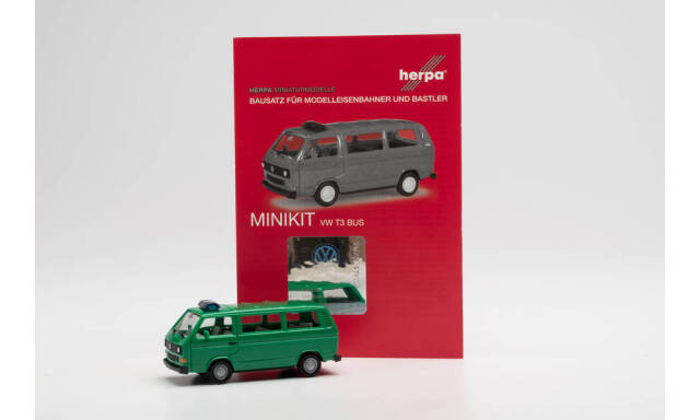 herpa Cars&Trucks 1/87 ミニキット フォルクスワーゲン T3 バス グリーン