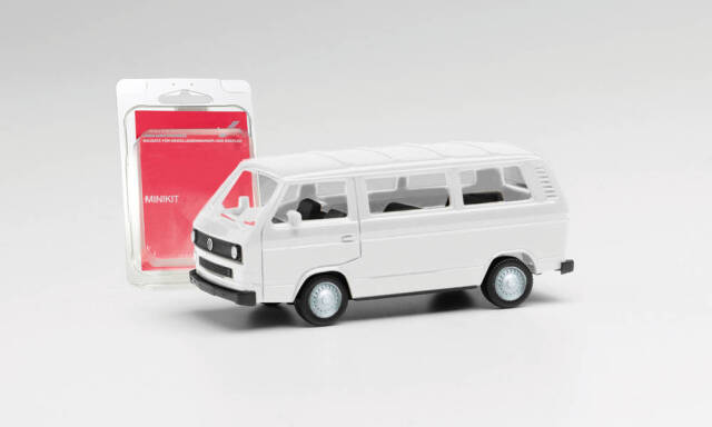 herpa Cars&Trucks 1/87 ミニキット フォルクスワーゲン T3 バス ホワイト