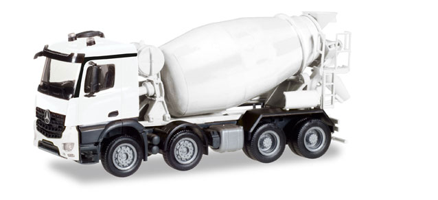 herpa Cars&Trucks 1/87 ミニキット メルセデスベンツアクロスM コンクリートミキサー車4-axle ホワイト/無装飾
