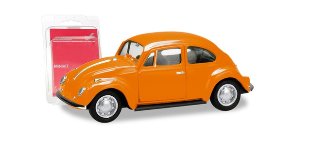 herpa Cars&Trucks 1/87 ミニキット フォルクスワーゲン ビートル オレンジ