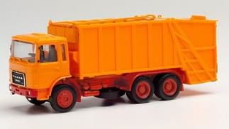 herpa Cars&Trucks 1/87 ミニキット ローマンディーゼル ごみ収集車 オレンジ