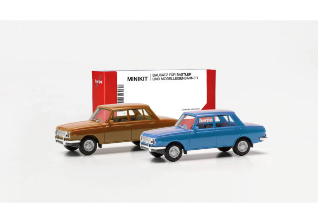 herpa Cars&Trucks 1/87 ミニキット ヴァルトブルク 353 '66 (2台セット)