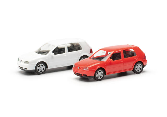 herpa Cars&Trucks 1/87 ミニキット フォルクスワーゲン ゴルフ IV 4ドア (2台セット)