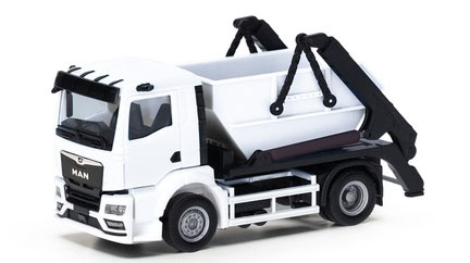 herpa Cars&Trucks 1/87 ミニキット MAN TGS NN スキップローダー AK12 ホワイト