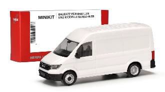 herpa Cars&Trucks 1/87 ミニキット MAN TGE ボックス ハイルーフ＆ツインドライブ ホワイト