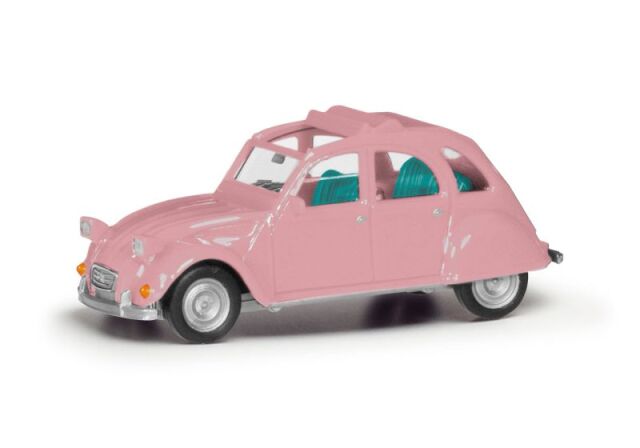herpa Cars&Trucks 1/87 (プラスチック製) シトロエン 2CV offen ライトピンク