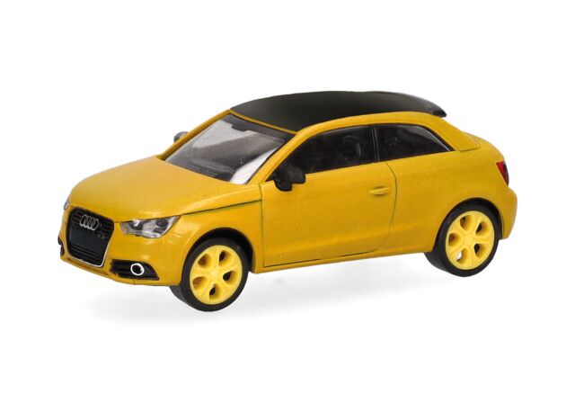 [予約]herpa Cars&Trucks 1/87 (プラスチック製) アウディ S1 イエロー/ブラックルーフ