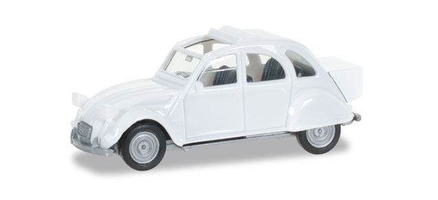 herpa Cars&Trucks 1/87 シトロエン 2CV mit Queueパールホワイト