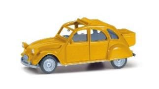 herpa Cars&Trucks 1/87 (プラスチック製) シトロエン 2CV mit Queue イエロー