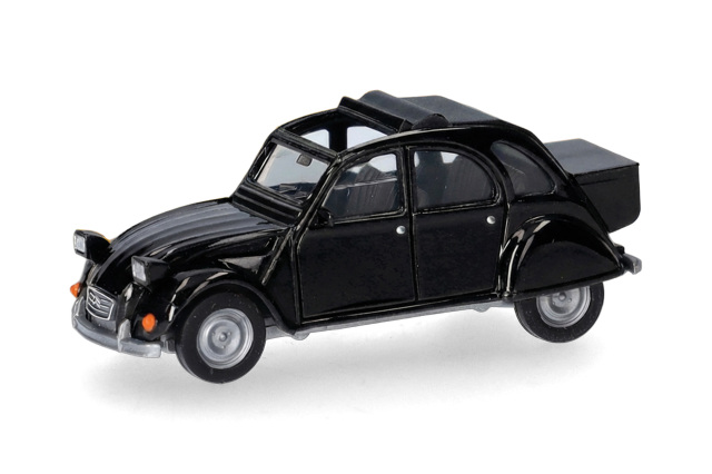 [予約]herpa Cars&Trucks 1/87 (プラスチック製) シトロエン 2CV キュー付き ブラック