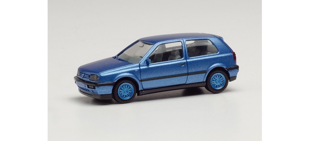 herpa Cars&Trucks 1/87 フォルクスワーゲン ゴルフ III VR6 ブルーメタリック ブルーリム