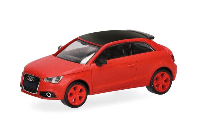 [予約]herpa Cars&Trucks 1/87 (プラスチック製) アウディ S1 レッド/ブラックルーフ