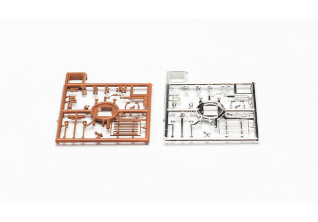 herpa Cars&Trucks 1/87 ルーフラック クロム/ブラウン