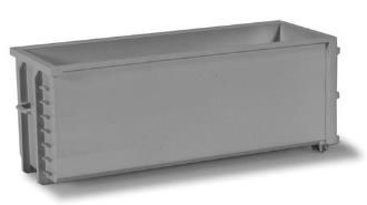 herpa Cars&Trucks 1/87 roll-off bucket グレー (2個)