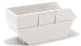 herpa Cars&Trucks 1/87 スキップトレイ 15㎥ AK16用 ホワイト（2個）