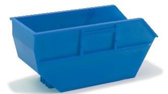 herpa Cars&Trucks 1/87 スキップトレイ 15㎥ AK16用 ブルー（2個）