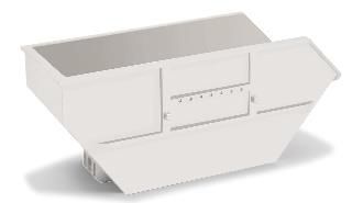 herpa Cars&Trucks 1/87 スキップトレイ 7㎥ AK12用 ホワイト（2個）