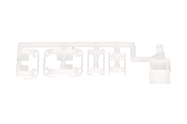 herpa Cars&Trucks 1/87  (プラスチック製) リジッドトラクター用 ローバー、サイドバー ホワイト(3個)