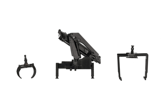 [予約]herpa Cars&Trucks 1/87 (プラスチック製) ローディングクレーン ブラック (アタッチメント3種付き) 