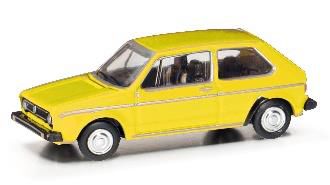 herpa Cars&Trucks 1/120 (プラスチック製) フォルクスワーゲン ゴルフ I ブリリアントイエロー