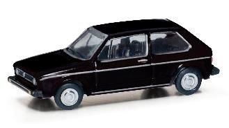 herpa Cars&Trucks 1/120 (プラスチック製) フォルクスワーゲン ゴルフ I ブラック