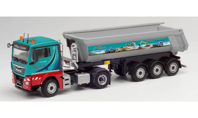 herpa Cars&Trucks 1/50 MAN TGX XL Euro 6 round ティッパー セミトレーラー "Schmuttermair"