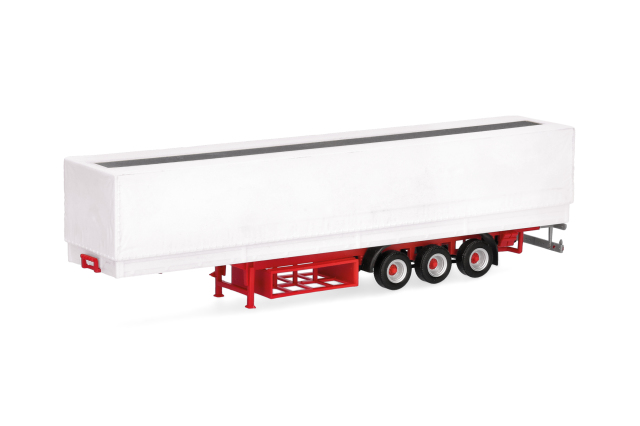[予約]herpa Cars&Trucks 1/87 (プラスチック製) ターポリントレーラー 3軸 ルーフウィンドウインレット/オープンパレットボックス付