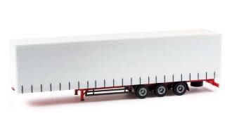 [予約]herpa Cars&Trucks 1/87 ローライナー カーテンキャンバストレーラー 3a