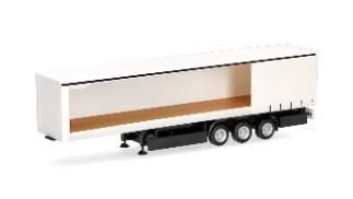 herpa Cars&Trucks 1/87 (プラスチック製) カーテン キャンバス トレーラー 片側開き 3軸