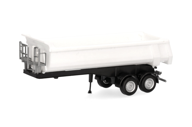 [予約]herpa Cars&Trucks 1/87 (プラスチック製) カルネール ダンプセミトレーラー 2軸 ホワイト