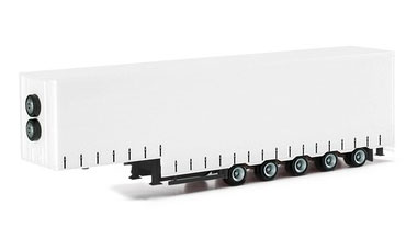herpa Cars&Trucks 1/87 ボリューム カーテンキャンバス セミトレーラ5軸