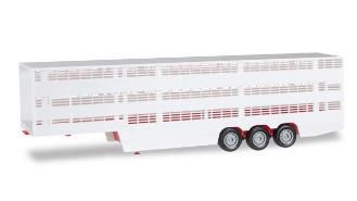 herpa Cars&Trucks 1/87 キャトル トランスポータートレーラー レッド