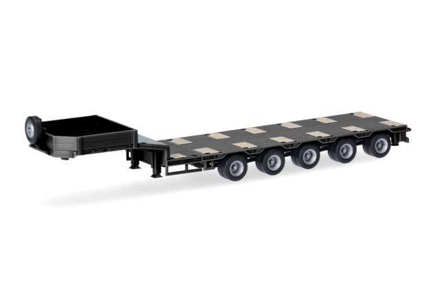 herpa Cars&Trucks 1/87 (プラスチック製) ゴールドホーファー  セミローボーイ 5軸 アンスラサイト