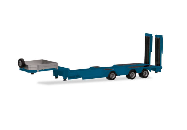 herpa Cars&Trucks 1/87 (プラスチック製) ゴールドホッファー オールラウンダー  セミトレーラー3軸 ブルー