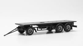 herpa Cars&Trucks 1/87 トレーラー シャーシ 3軸 8m (2個)